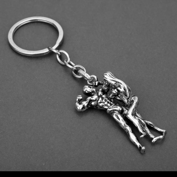 NWT Couple Male female fitness keychain - Picture 5 of 7
